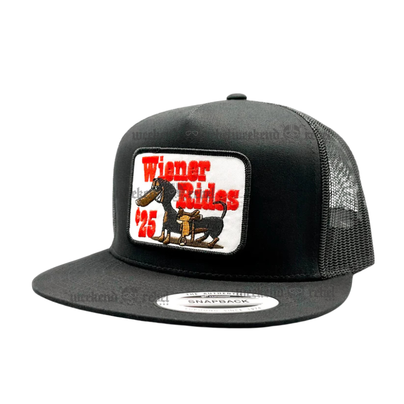 Wiener Rides 25 Cents Funny Patch Trucker Hat